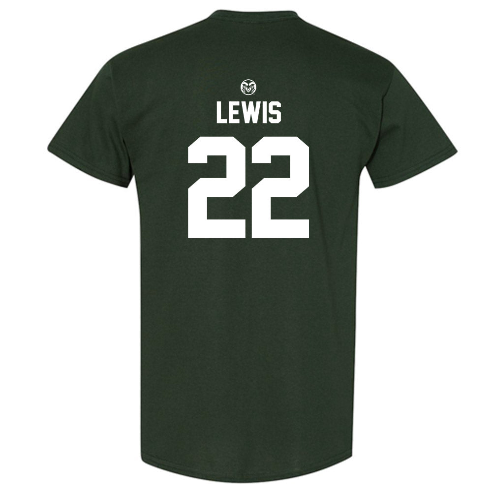 Colorado State - NCAA Football : Justin Lewis - T-Shirt-1
