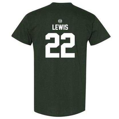 Colorado State - NCAA Football : Justin Lewis - T-Shirt-1