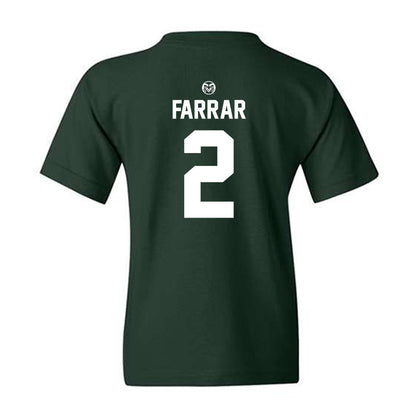 Colorado State - NCAA Football : K'saan Farrar - Youth T-Shirt-1