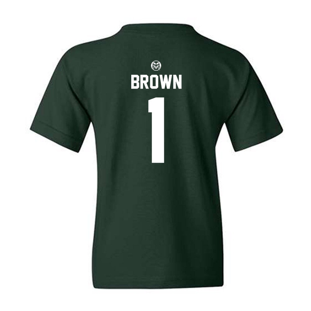 Colorado State - NCAA Football : Mel Brown - Youth T-Shirt-1