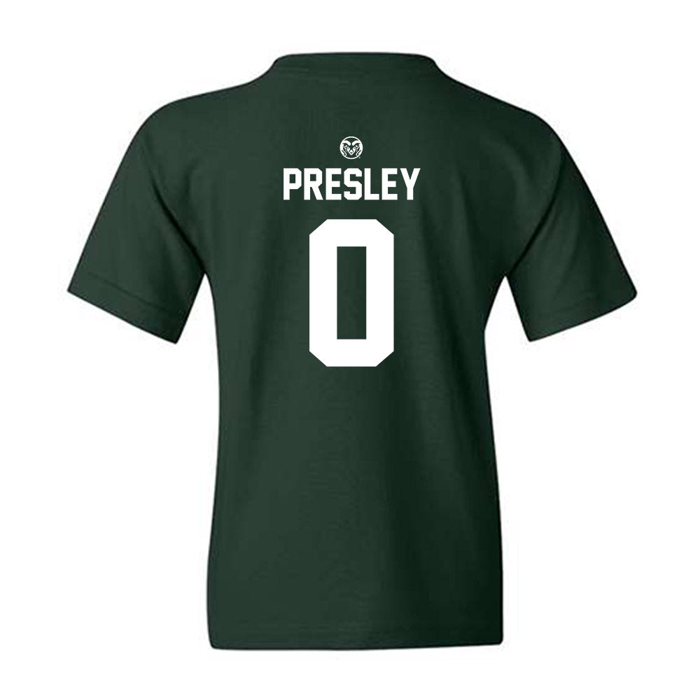 Colorado State - NCAA Football : Caleb Presley - Youth T-Shirt-1