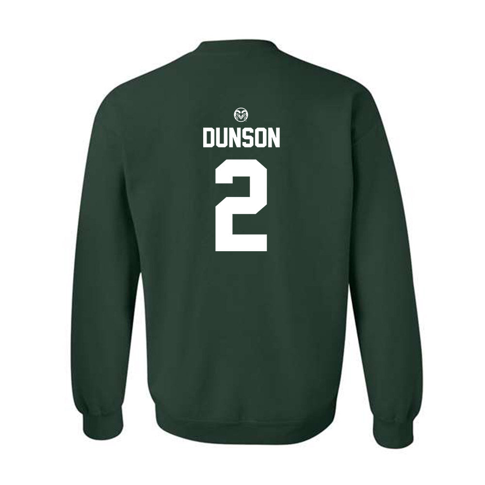 Colorado State - NCAA Men's Basketball : Pops Dunson - Crewneck Sweatshirt-1