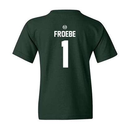 Colorado State - NCAA Women's Basketball : Kloe Froebe - Youth T-Shirt-1