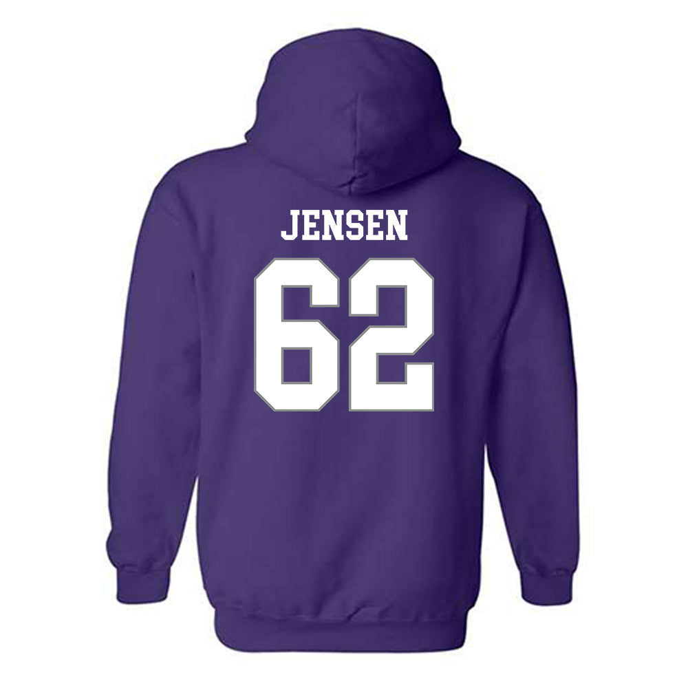 Kansas State - NCAA Football : Jordan Jensen - Classic Shersey Hooded Sweatshirt-1
