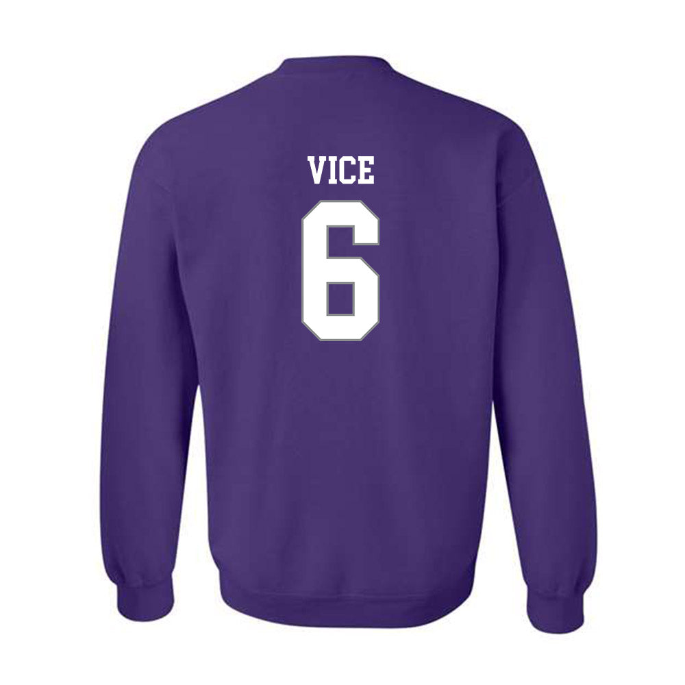 Kansas State - NCAA Men's Basketball : Brock Vice - Classic Shersey Crewneck Sweatshirt-1