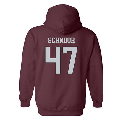 Mississippi State - NCAA Baseball : JT Schnoor - Classic Shersey Hooded Sweatshirt-1