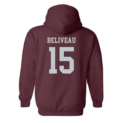 Mississippi State - NCAA Baseball : Tanner Beliveau - Classic Shersey Hooded Sweatshirt-1