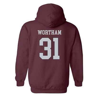 Mississippi State - NCAA Baseball : Charlie Wortham - Classic Shersey Hooded Sweatshirt-1