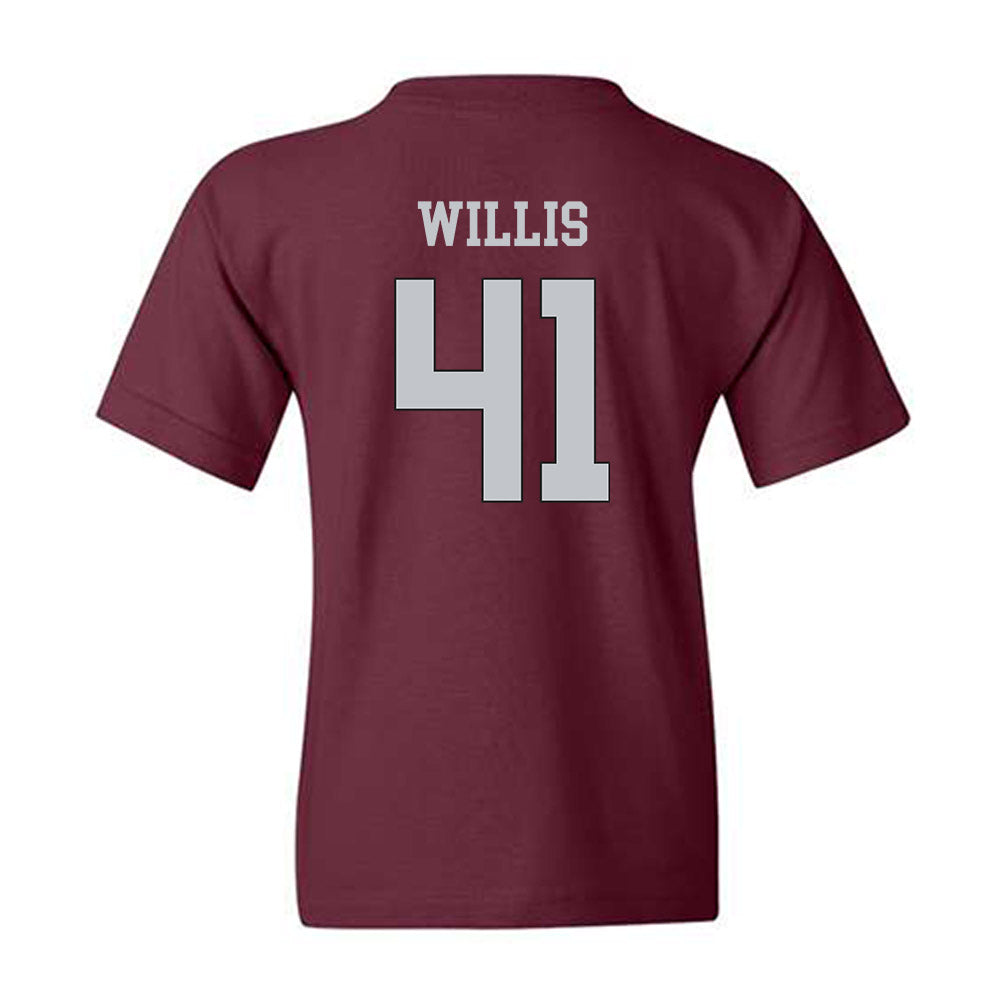 Mississippi State - NCAA Football : Tyshun Willis - Sports Shersey Youth T-Shirt-1