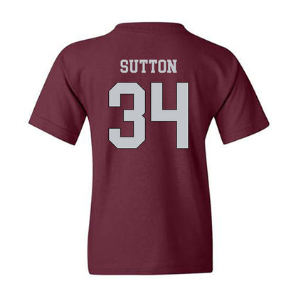 Mississippi State - NCAA Football : Vic Sutton - Sports Shersey Youth T-Shirt-1