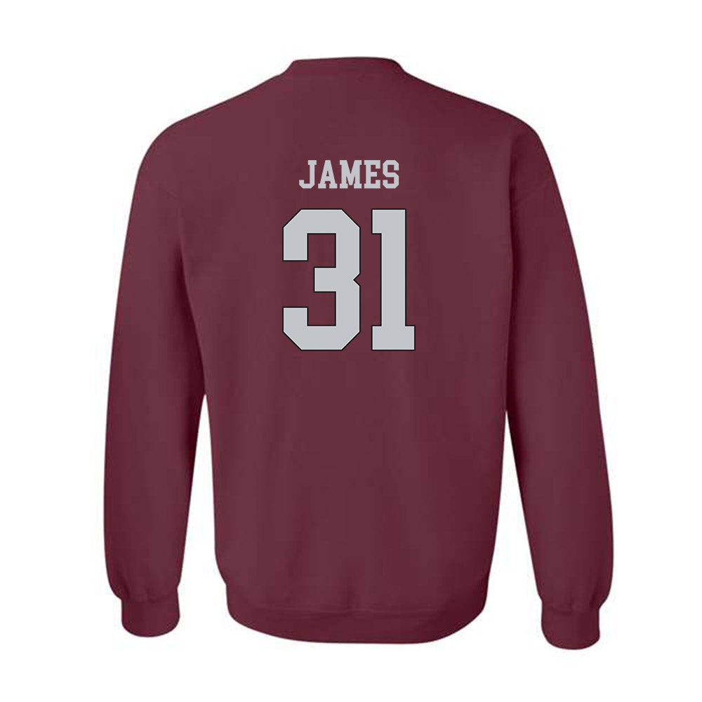 Mississippi State - NCAA Football : Lakendrick James - Sports Shersey Crewneck Sweatshirt-1