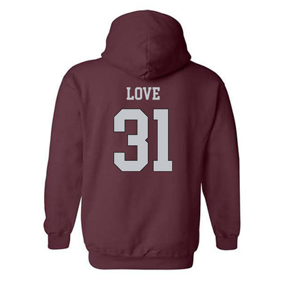 Mississippi State - NCAA Football : Terrance Love - Sports Shersey Hooded Sweatshirt-1