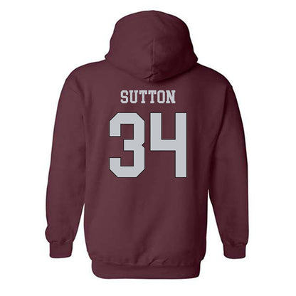 Mississippi State - NCAA Football : Vic Sutton - Sports Shersey Hooded Sweatshirt-1
