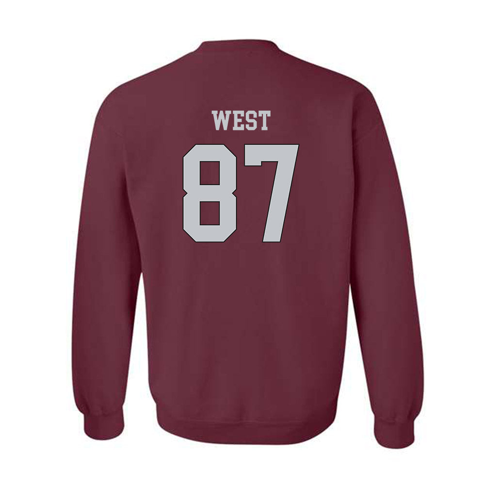 Mississippi State - NCAA Football : Sam West - Sports Shersey Crewneck Sweatshirt-1