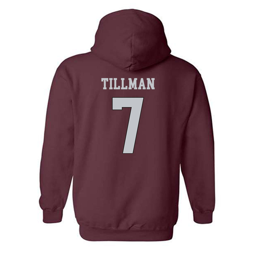 Mississippi State - NCAA Football : Zakari Tillman - Sports Shersey Hooded Sweatshirt-1