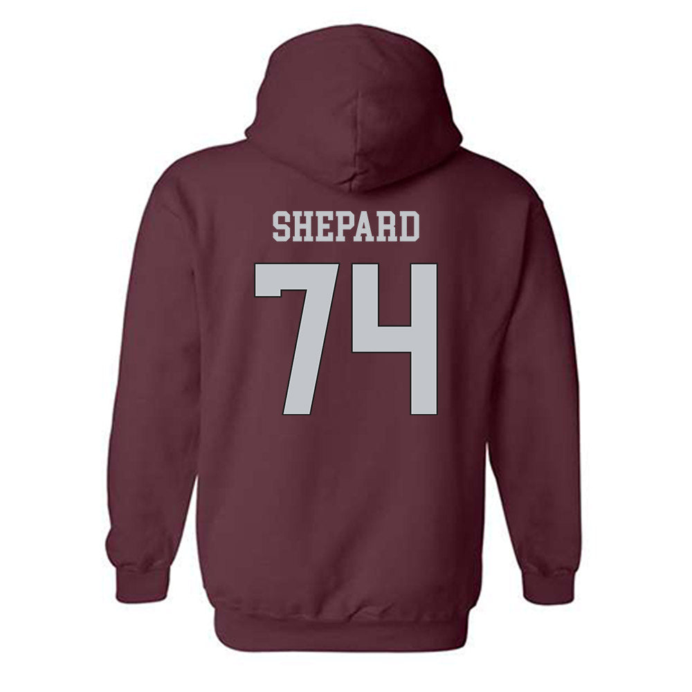 Mississippi State - NCAA Football : Kison Shepard - Sports Shersey Hooded Sweatshirt-1