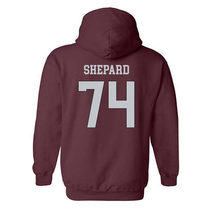 Mississippi State - NCAA Football : Kison Shepard - Sports Shersey Hooded Sweatshirt-1