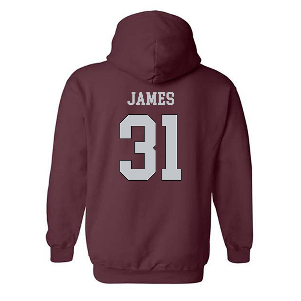 Mississippi State - NCAA Football : Lakendrick James - Sports Shersey Hooded Sweatshirt-1