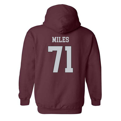 Mississippi State - NCAA Football : Saquon Miles - Sports Shersey Hooded Sweatshirt-1