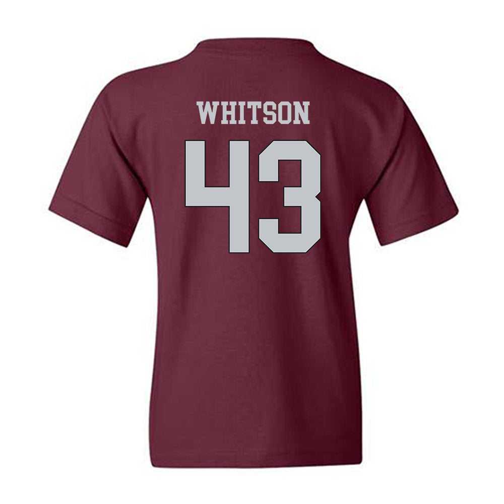 Mississippi State - NCAA Football : Will Whitson - Sports Shersey Youth T-Shirt-1