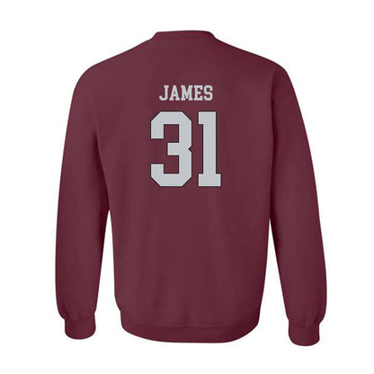 Mississippi State - NCAA Football : Lakendrick James - Sports Shersey Crewneck Sweatshirt-1