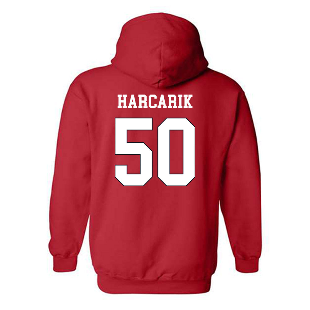 St. Johns - NCAA Men's Lacrosse : Jackson Harcarik - Classic Shersey Hooded Sweatshirt-1