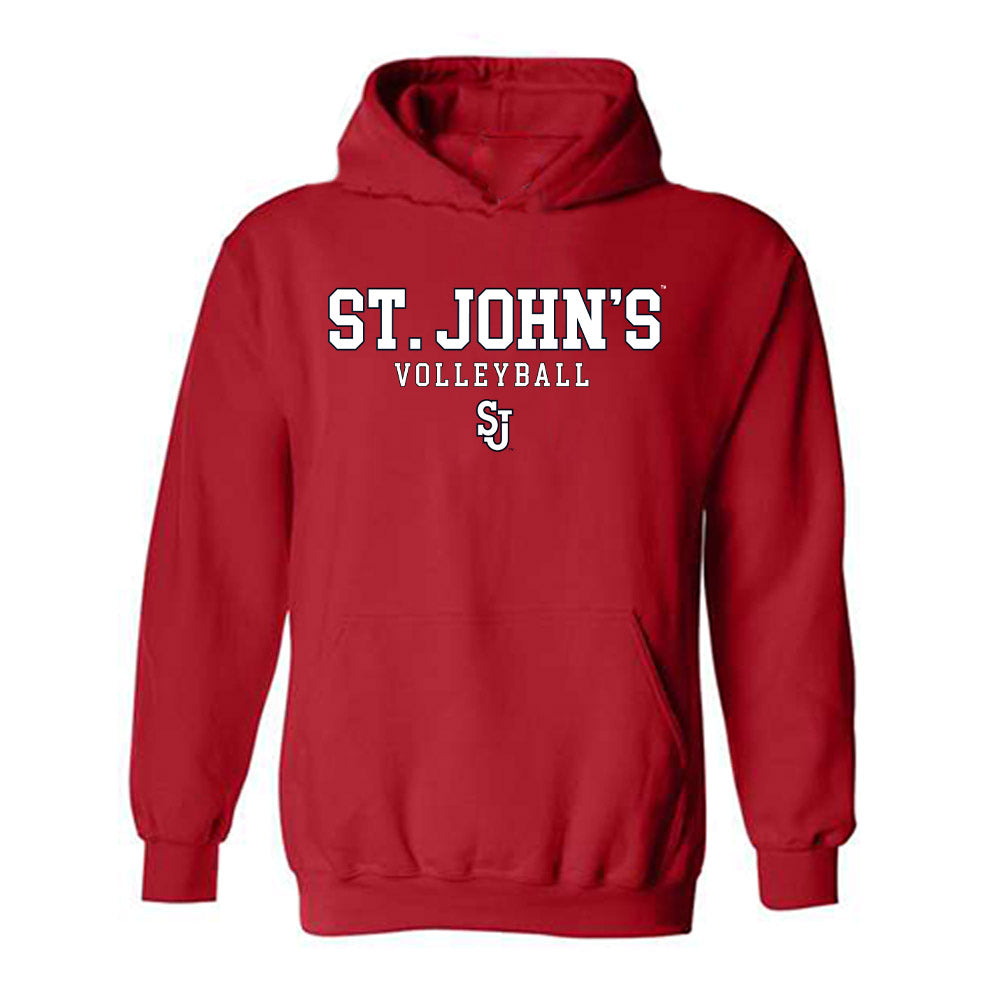 St. Johns - NCAA Women's Volleyball : Katianna Mejia - Classic Shersey Hooded Sweatshirt-0