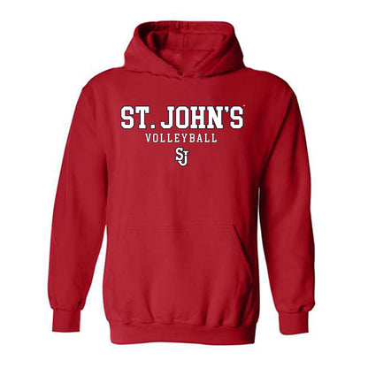 St. Johns - NCAA Women's Volleyball : Katianna Mejia - Classic Shersey Hooded Sweatshirt-0