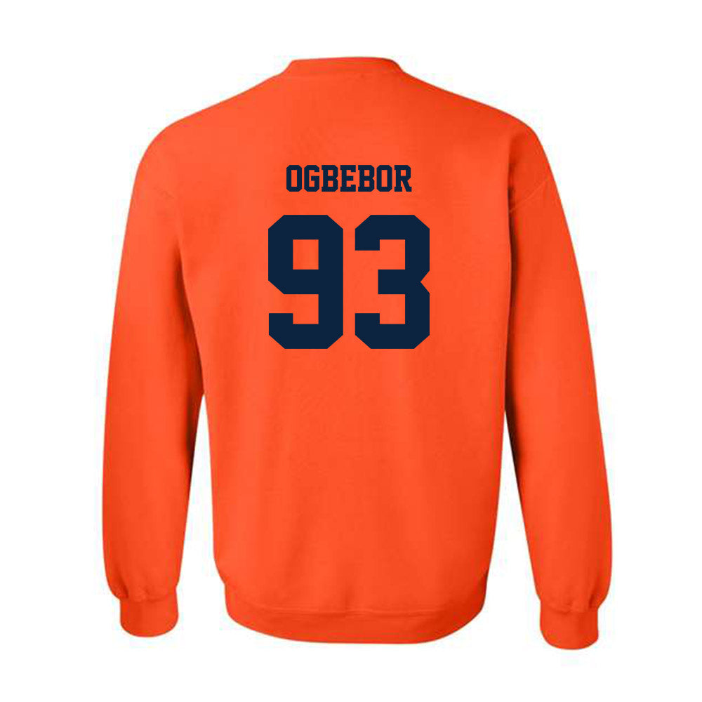 Syracuse - NCAA Football : Nissi Ogbebor - Classic Shersey Crewneck Sweatshirt-1