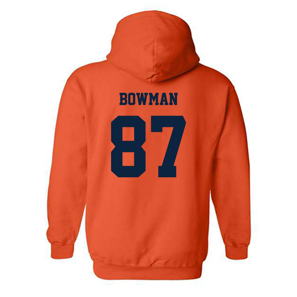 Syracuse - NCAA Football : Wyatt Bowman - Classic Shersey Hooded Sweatshirt-1