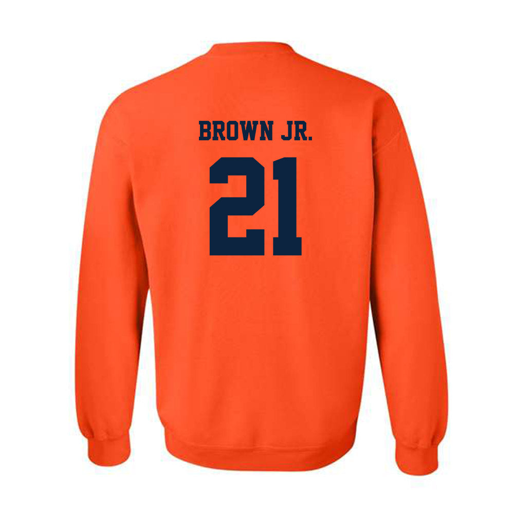Syracuse - NCAA Football : Fran Brown Jr. - Classic Shersey Crewneck Sweatshirt-1