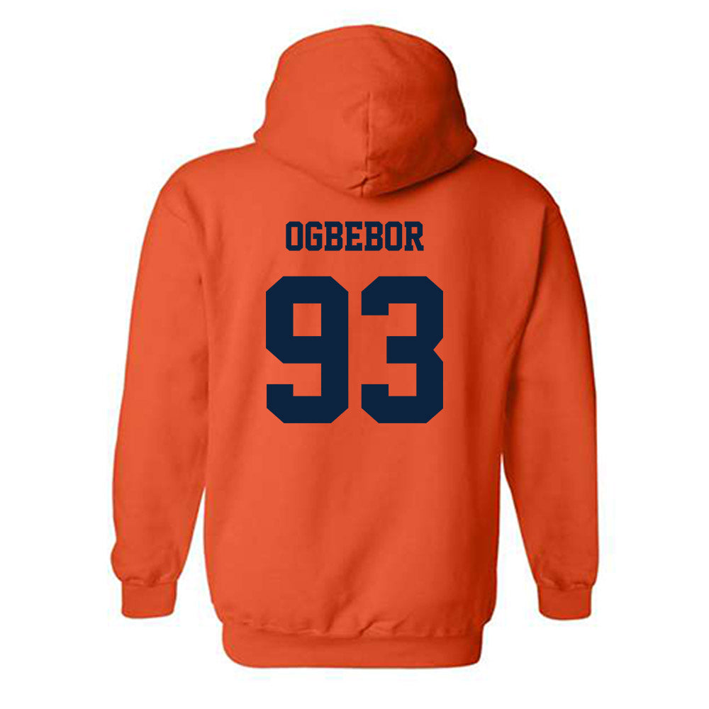 Syracuse - NCAA Football : Nissi Ogbebor - Classic Shersey Hooded Sweatshirt-1