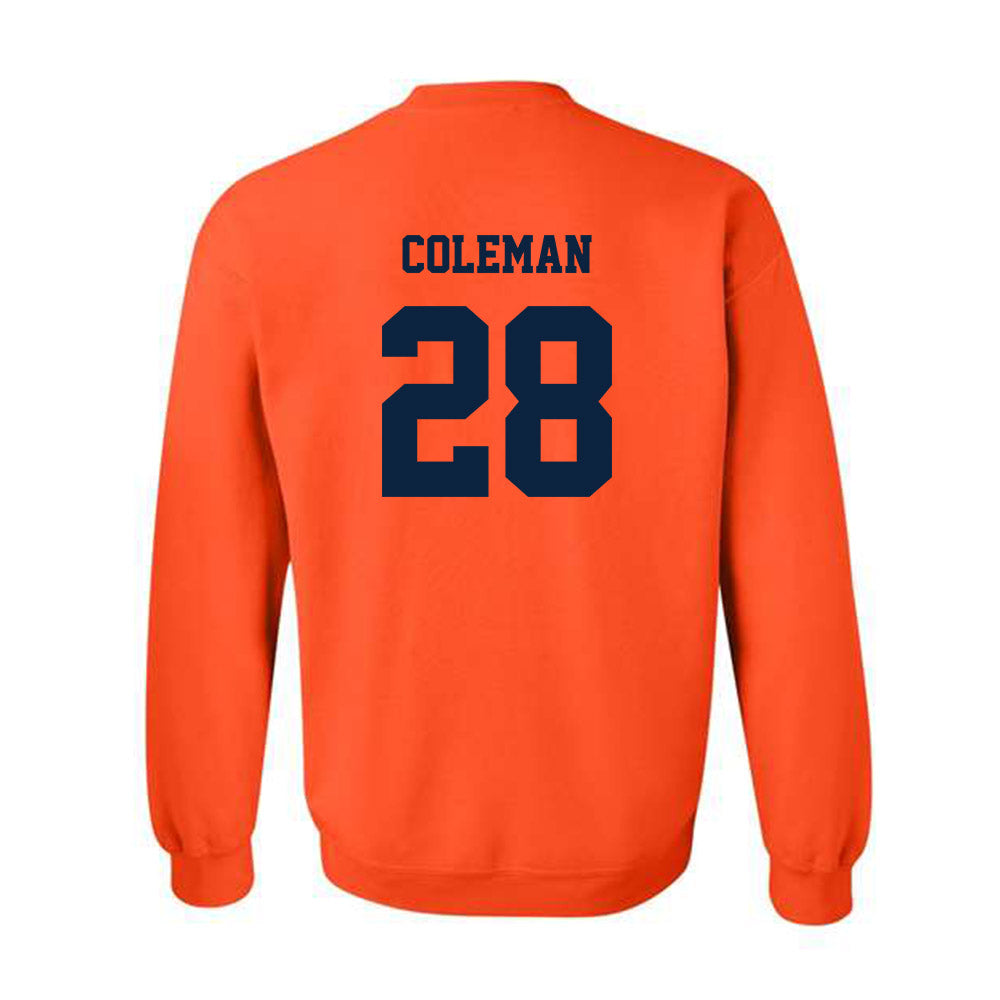 Syracuse - NCAA Football : Malachi Coleman - Classic Shersey Crewneck Sweatshirt-1