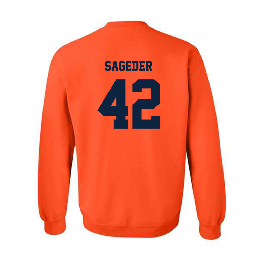 Syracuse - NCAA Men's Lacrosse : Dylan Sageder - Classic Shersey Crewneck Sweatshirt-1