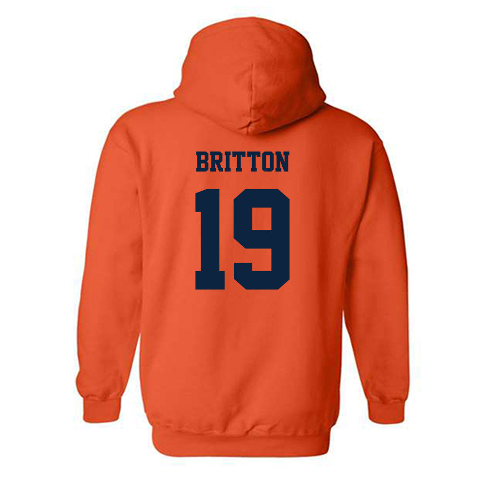 Syracuse - NCAA Women's Lacrosse : Gracie Britton - Classic Shersey Hooded Sweatshirt-1