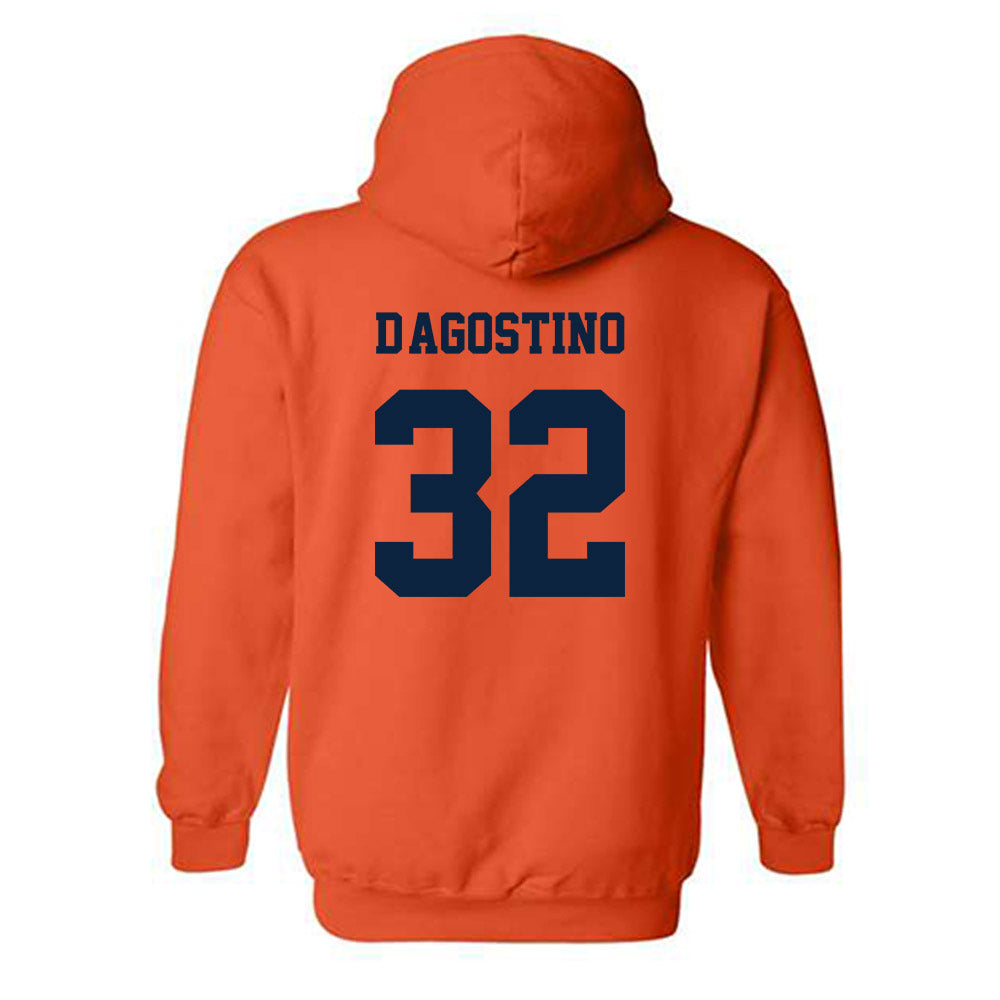 Syracuse - NCAA Men's Lacrosse : Louis D'Agostino - Classic Shersey Hooded Sweatshirt-1