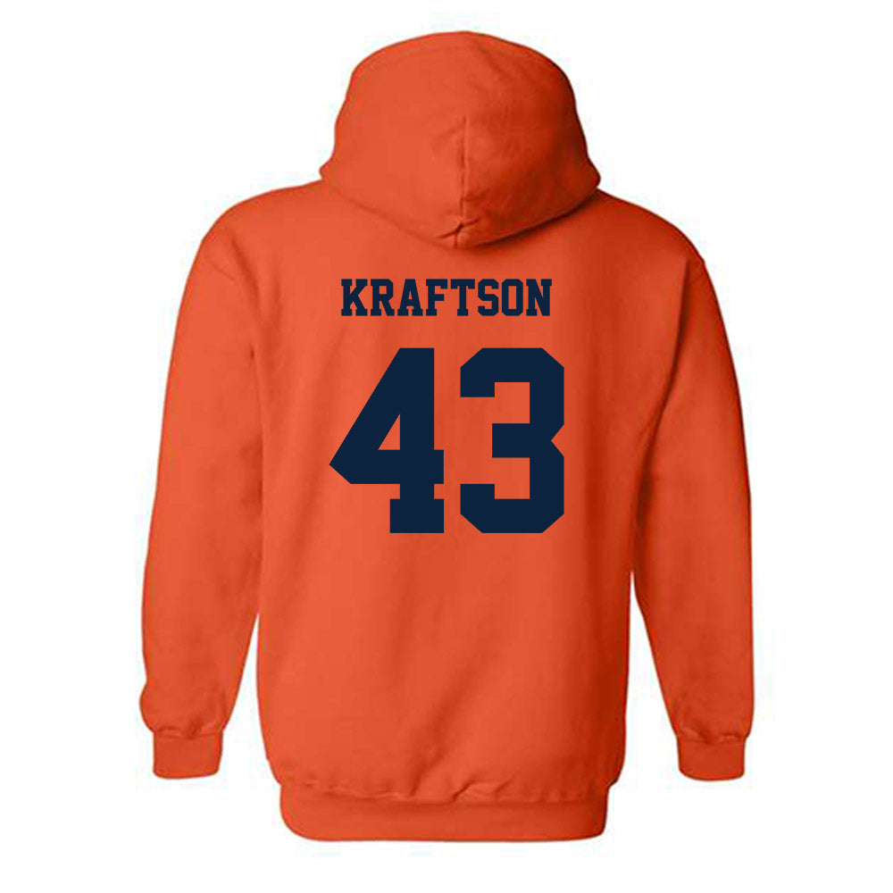 Syracuse - NCAA Men's Lacrosse : Charlie Kraftson - Classic Shersey Hooded Sweatshirt-1