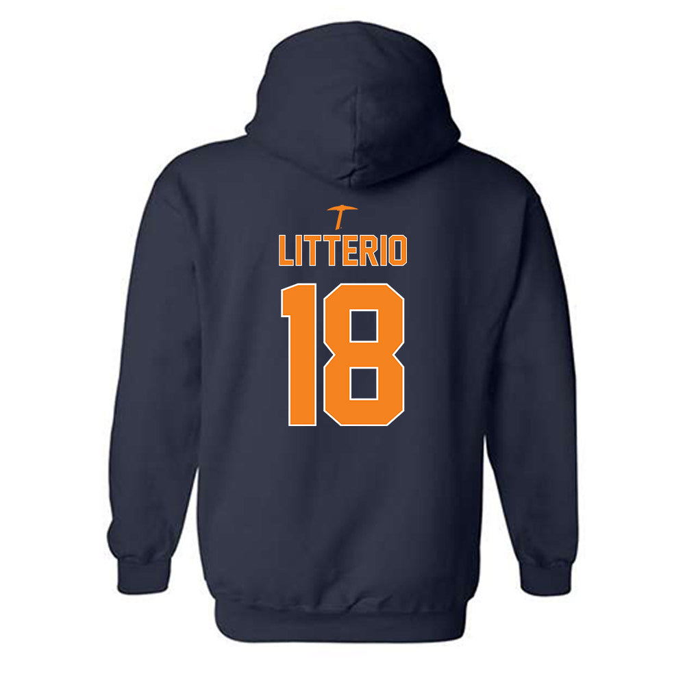 UTEP - NCAA Softball : Annika litterio - Classic Shersey Hooded Sweatshirt-1