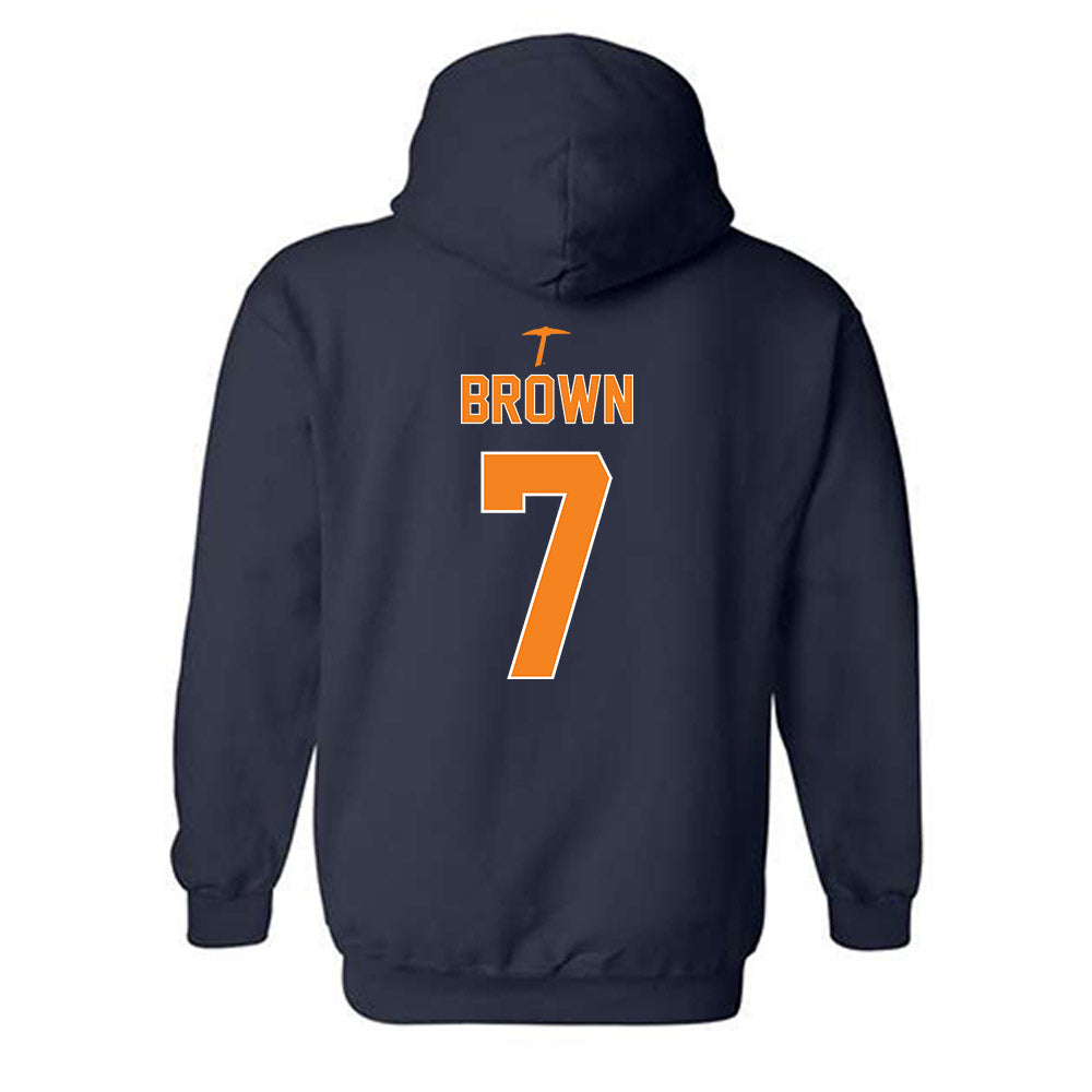 UTEP - NCAA Football : Jaylan Brown - Classic Shersey Hooded Sweatshirt-1