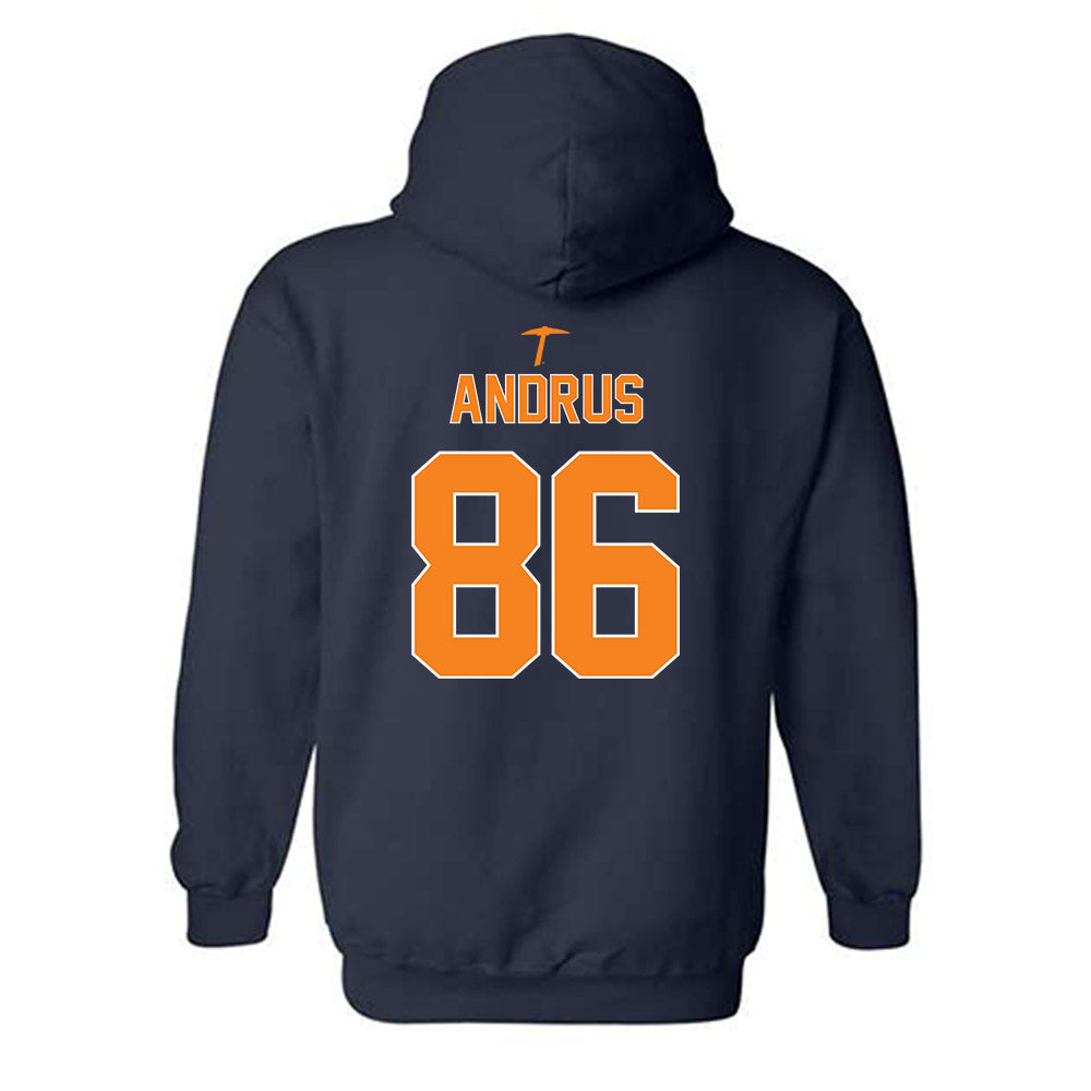 UTEP - NCAA Football : Jordan Andrus - Classic Shersey Hooded Sweatshirt-1