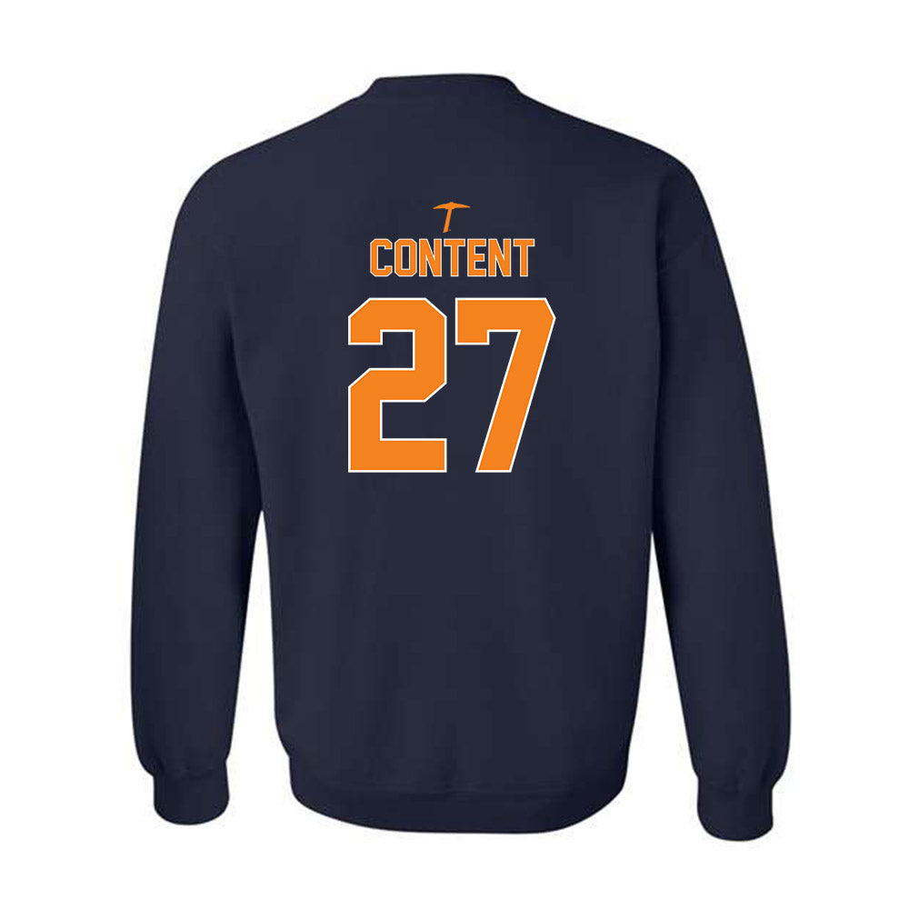 UTEP - NCAA Football : Justin Content - Classic Shersey Crewneck Sweatshirt-1