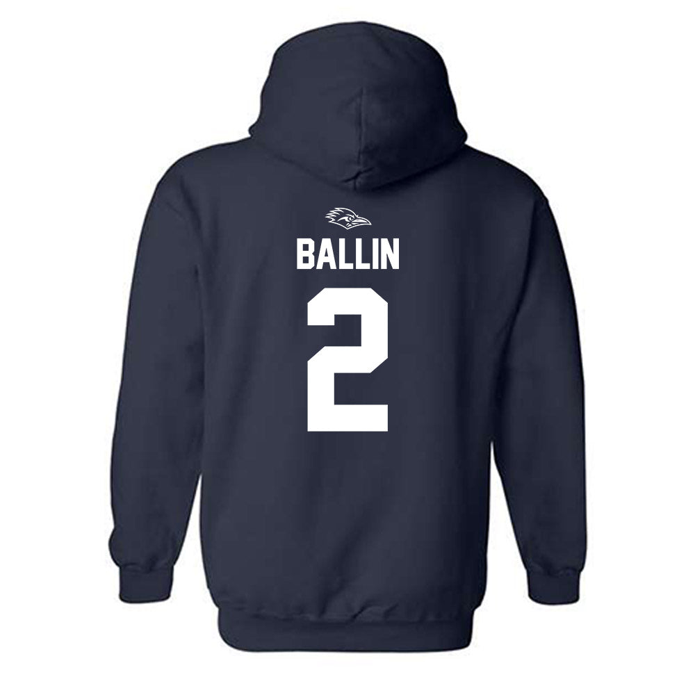 UTSA - NCAA Baseball : Jordan Ballin - Classic Shersey Hooded Sweatshirt-1