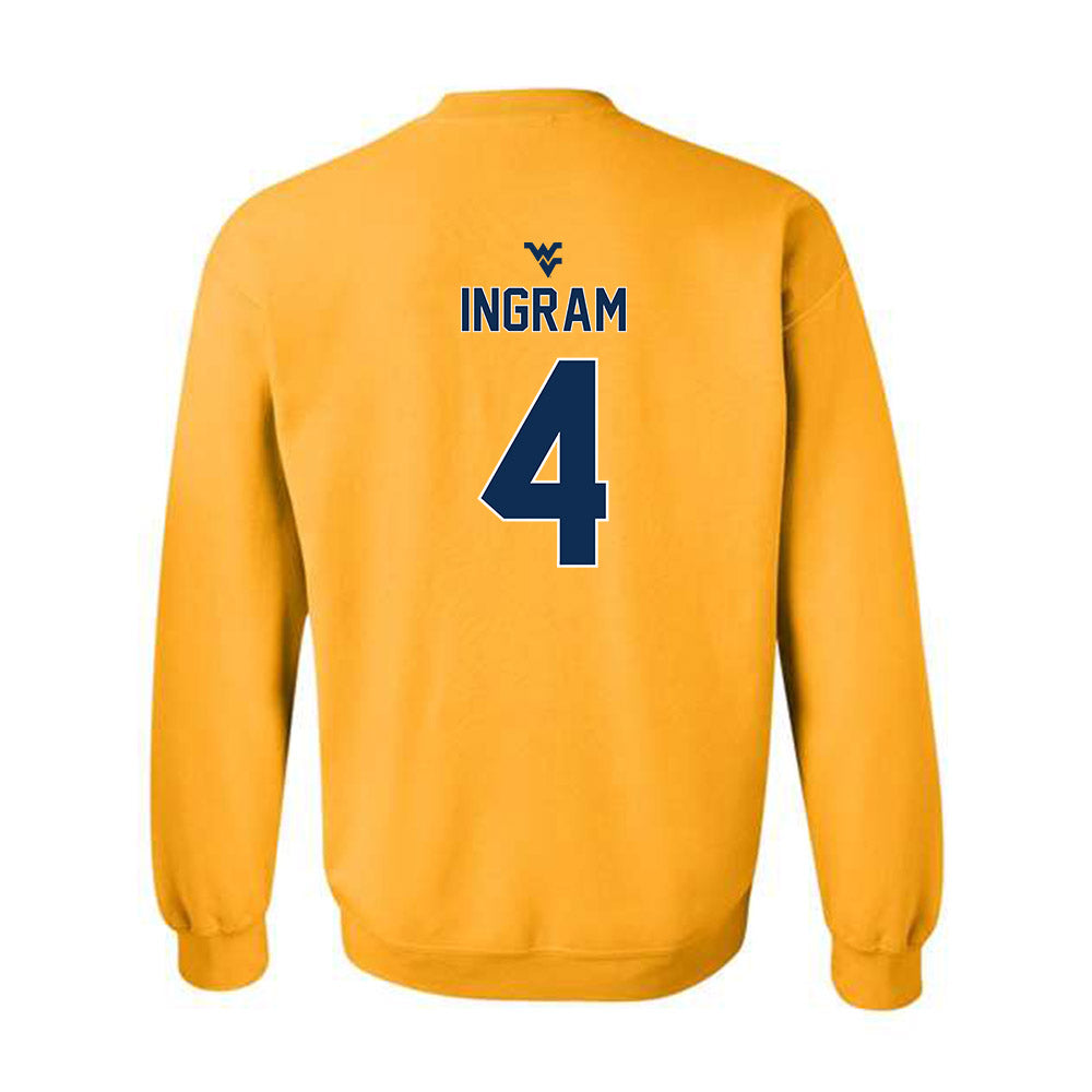 West Virginia - NCAA Baseball : Jackson Ingram - Classic Shersey Crewneck Sweatshirt-1