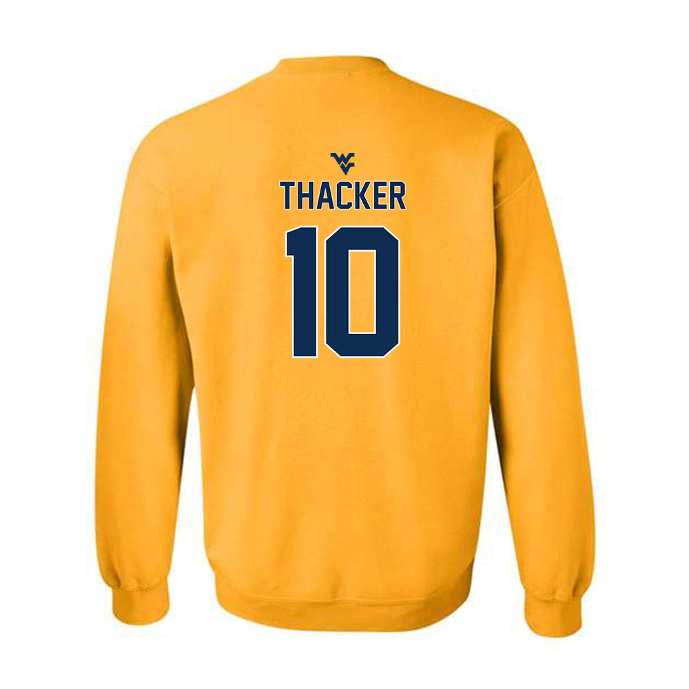 West Virginia - NCAA Baseball : Bryson Thacker - Classic Shersey Crewneck Sweatshirt-1
