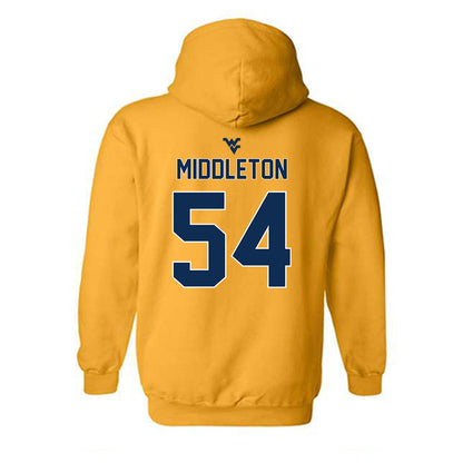 West Virginia - NCAA Baseball : Andrew Middleton - Classic Shersey Hooded Sweatshirt-1