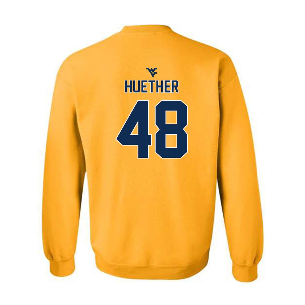 West Virginia - NCAA Baseball : JT Huether - Classic Shersey Crewneck Sweatshirt-1