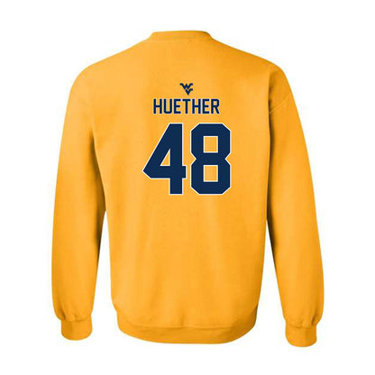 West Virginia - NCAA Baseball : JT Huether - Classic Shersey Crewneck Sweatshirt-1