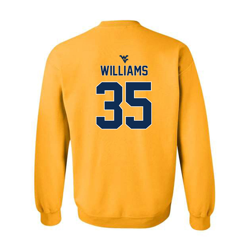 West Virginia - NCAA Baseball : Cash Williams - Classic Shersey Crewneck Sweatshirt-1