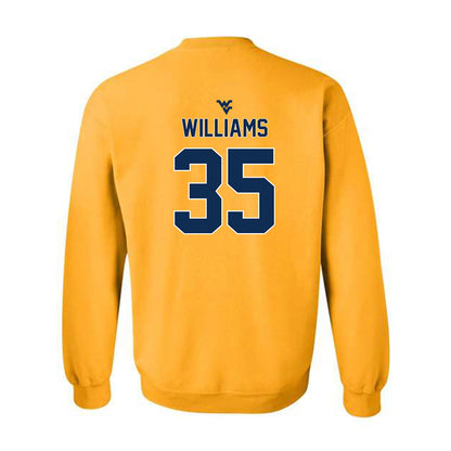 West Virginia - NCAA Baseball : Cash Williams - Classic Shersey Crewneck Sweatshirt-1