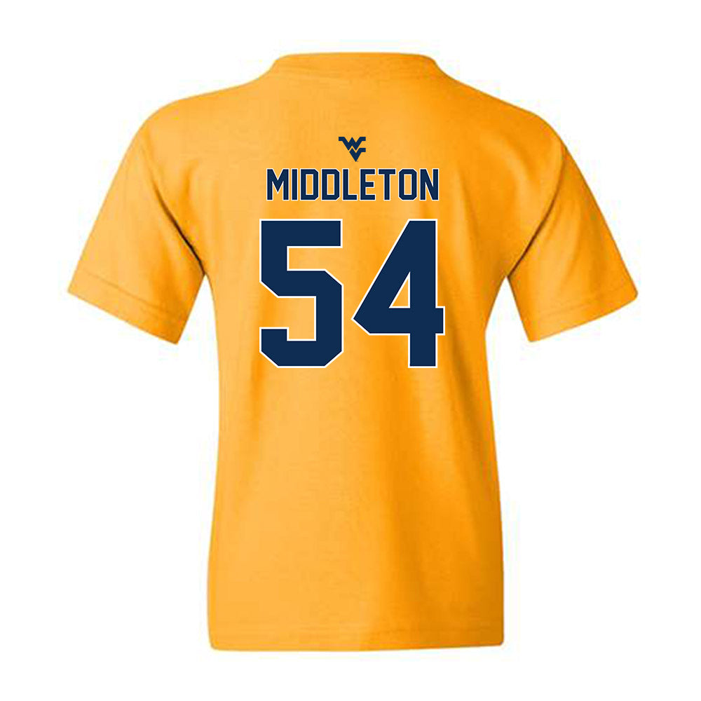 West Virginia - NCAA Baseball : Andrew Middleton - Classic Shersey Youth T-Shirt-1